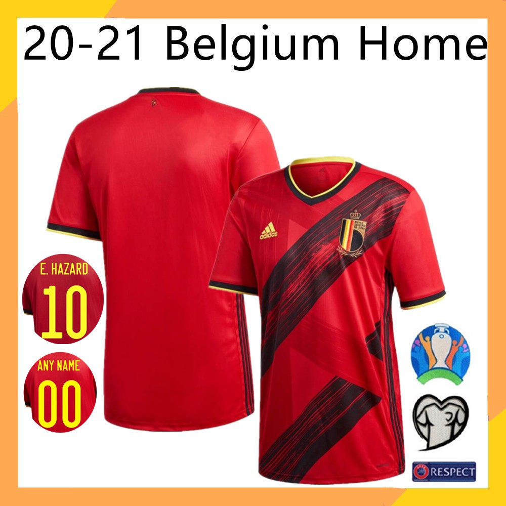 Áo Thun Số 2020 Belgentus Đội Tuyển Đá Banh Bỉ Belgium