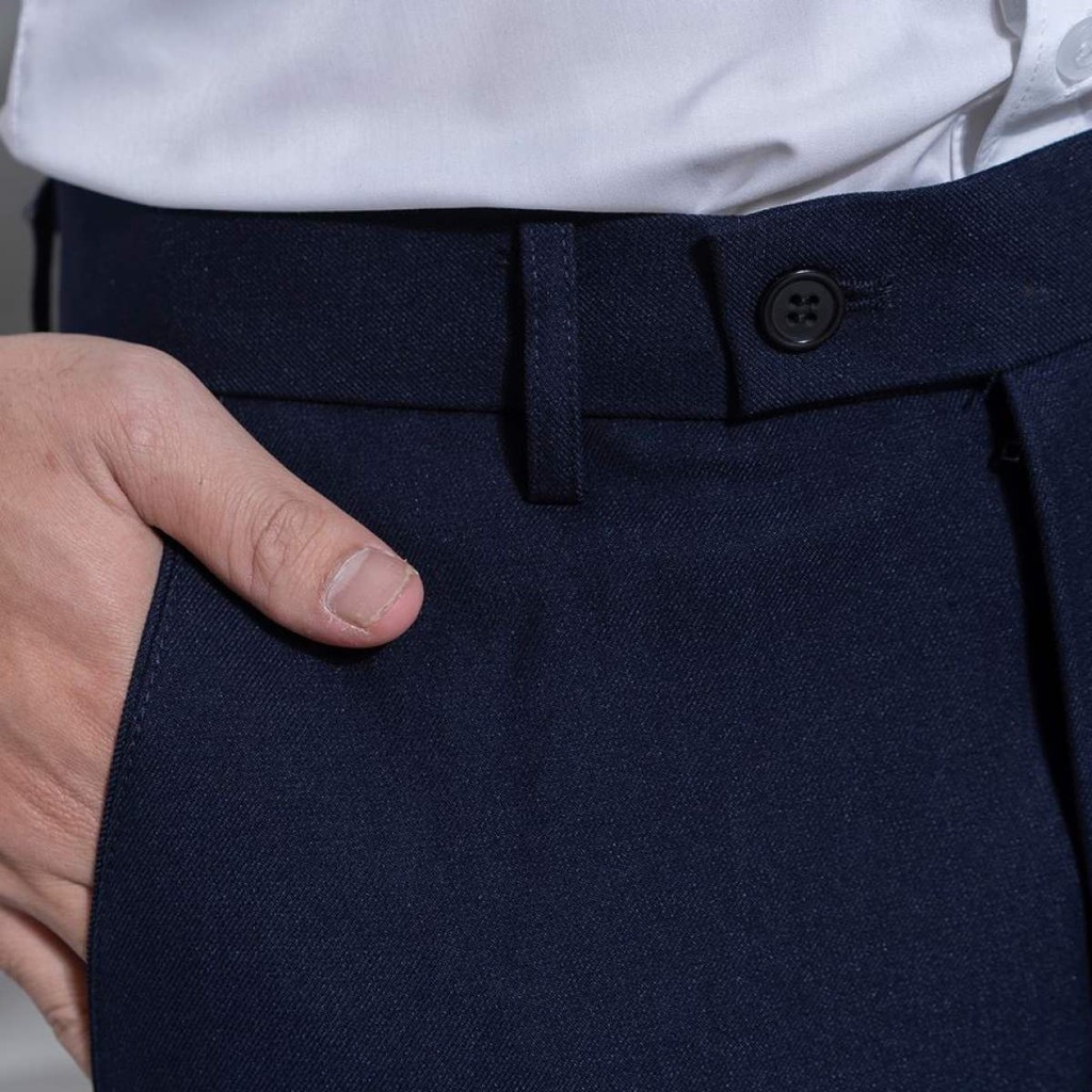 Quần âu nam phong cách Hàn Quốc dáng ôm thời trang vải chống nhăn không xù | BigBuy360 - bigbuy360.vn