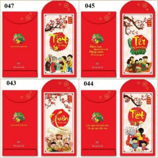 Set 600 bao lì xì truyền thống cỡ lớn