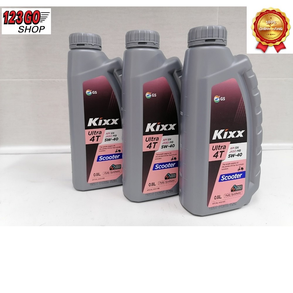 [NHẬP KHẨU] Dầu Nhớt Xe Tay Ga Kixx Ultra Scooter 5W40 tổng hợp (800ml - API SN) Nhập Khẩu Hàn Quốc – 123GO Shop.