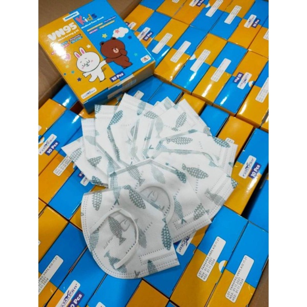 Khẩu trang VN95 Kid Famapro- chính hãng Nam Anh dành cho bé từ 4- 10 tuổi