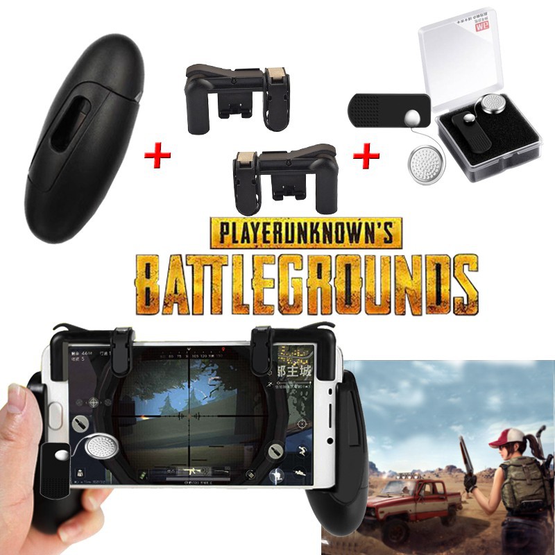 Mobile Gamepad Phone Handle Bracket Grip Holder PUBG Trigger