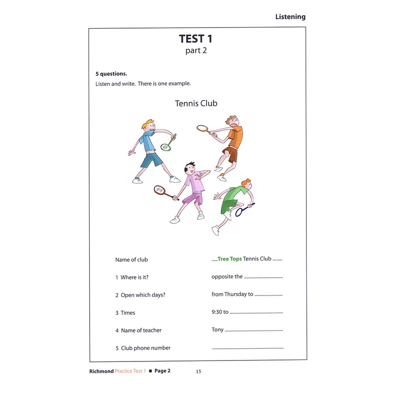 Sách Richmond Practice Tests Flyers - First News - FIN