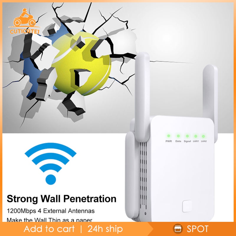 Thiết bị khuếch đại sóng wifi 1200Mbps 2.4G 5G phích cắm US | BigBuy360 - bigbuy360.vn