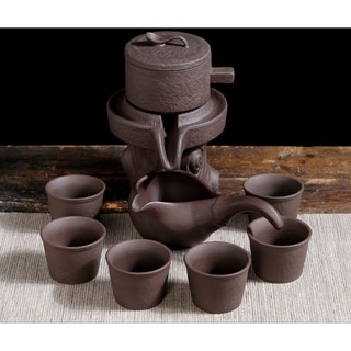 bộ ấm chén trà cối xay hình gốc cây