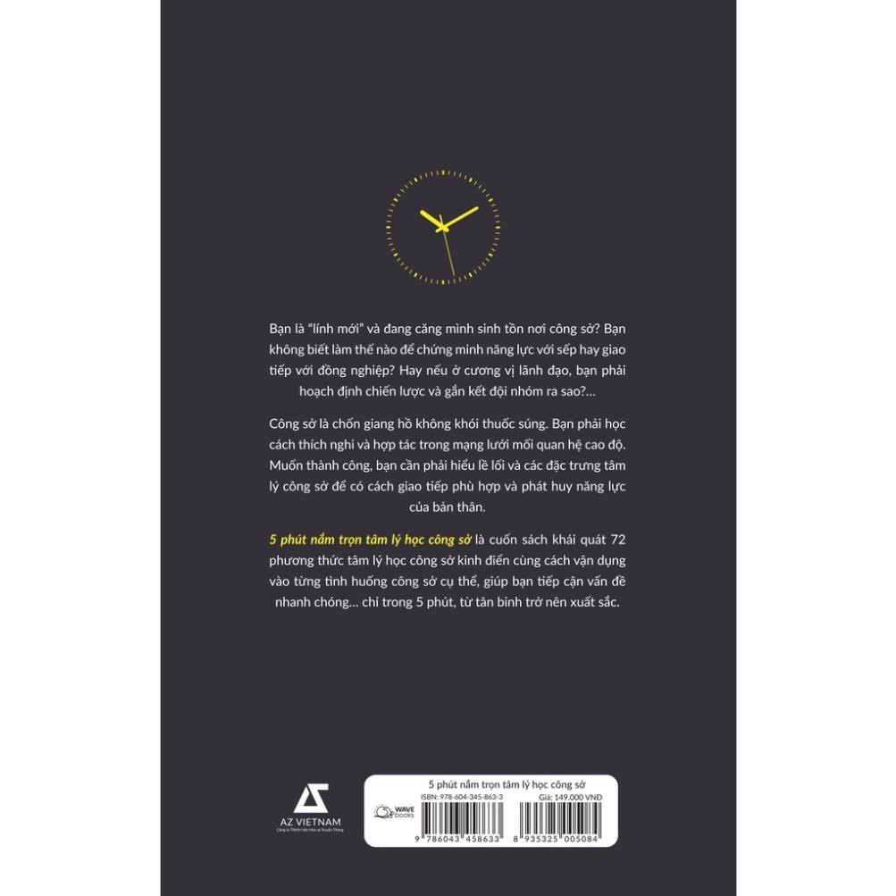 Sách - 5 Phút Nắm Trọn Tâm Lý Học Công Sở
