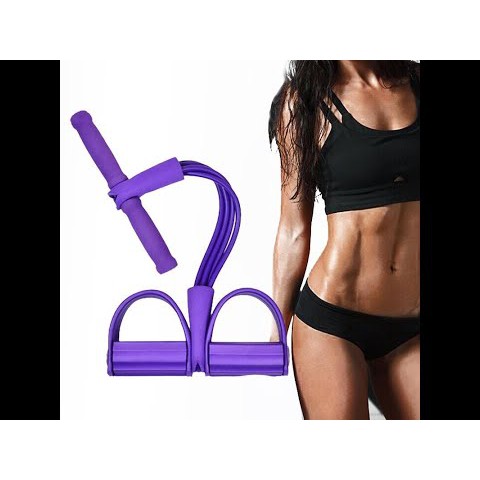 [ bán sỉ ] combo 2 Dụng Cụ Tập Gym, Tập Cơ Bụng Tại Nhà, Kéo Tay Tummy Trimmer Dây Cao Su