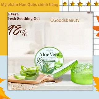 98% Gel dưỡng nha đam Aloe vera reftesh soothing Hàn Quốc (300ML)