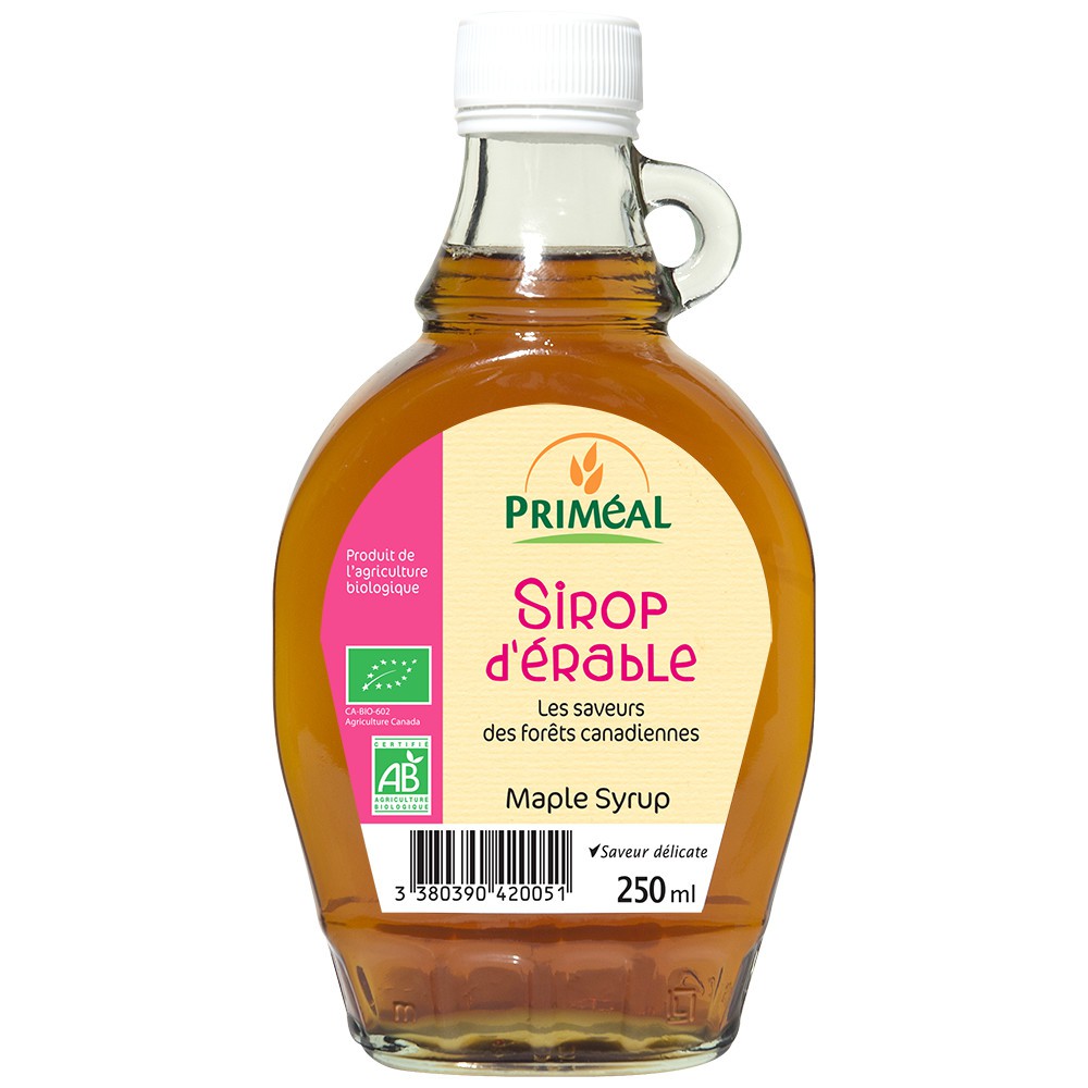 Siro Cây Phong Hữu Cơ Primeal 250mL