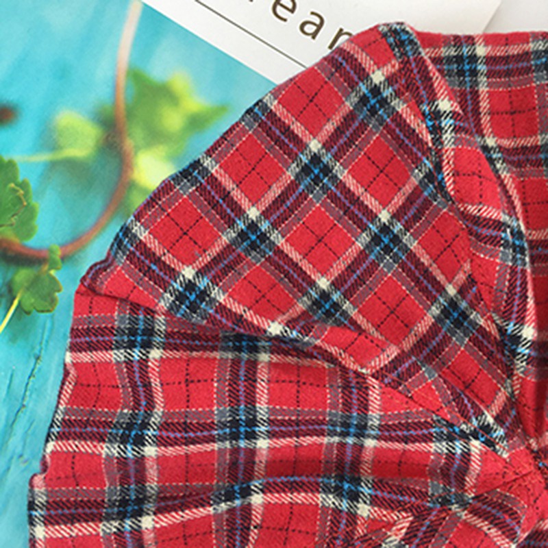 Mũ Beret Họa Tiết Sọc Caro Phong Cách Retro Hàn Quốc Cho Nữ