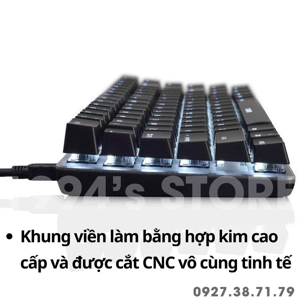FREESHIP Bàn Phím Cơ Ajazz AK33 Led RGB - NEW VERSION - Type C - Phần mềm tùy chỉnh đèn Led RGB và Custom Macro các phím