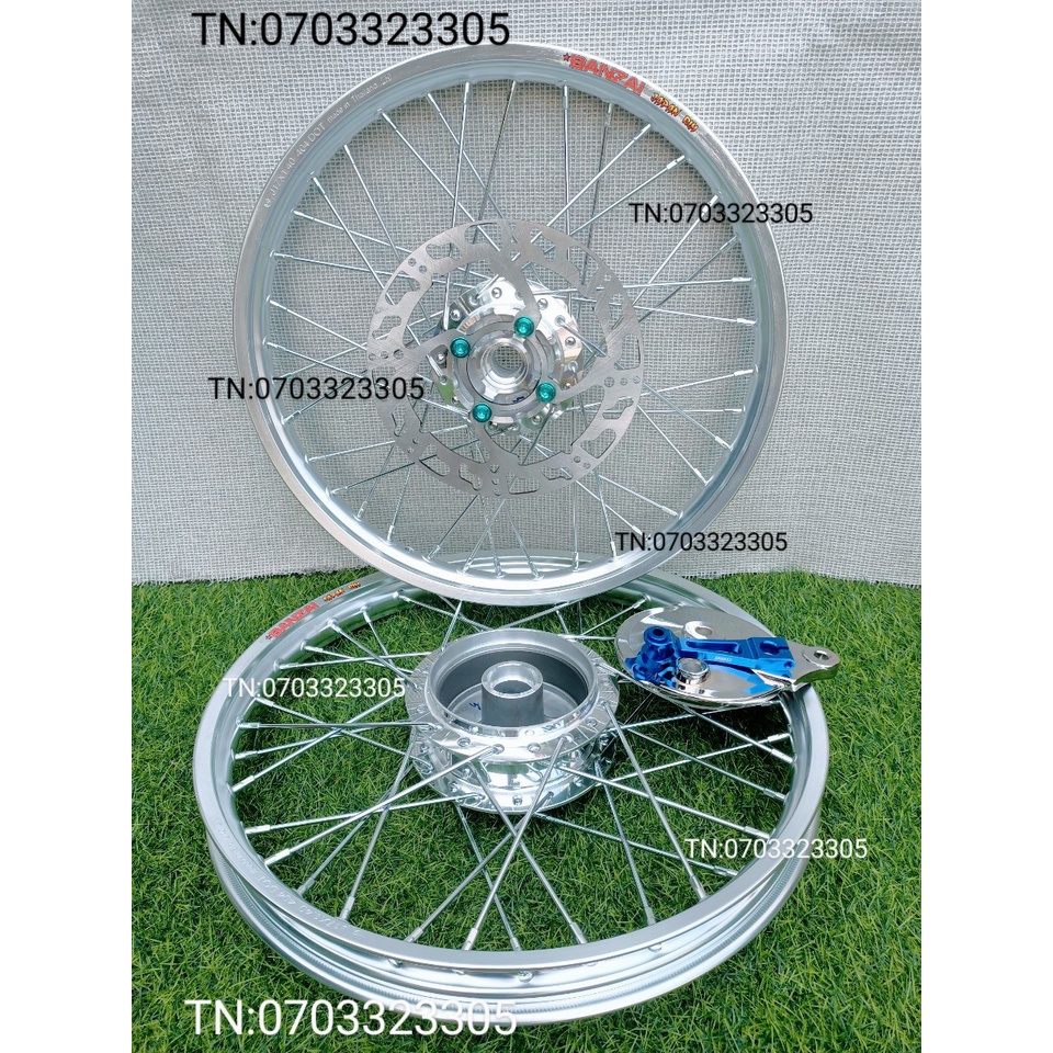 CẶP BÁNH CĂM WAVE .DREAM FUITRO FI NIỀN NHÔM BAN ZAI .DALE.SOLUTE.SH THÁI BẠC .KÈM MÁ	 PHANH VÀ PÁT VỚI ĐĨA .