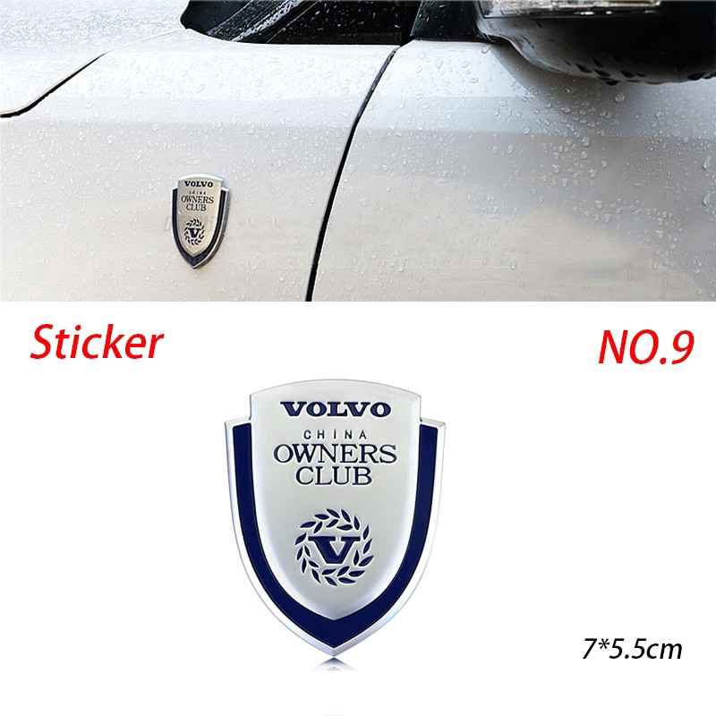 Miếng Dán Kim Loại Trang Trí Lưới Tản Nhiệt Cho Xe Ô Tô Volvo V70 S40