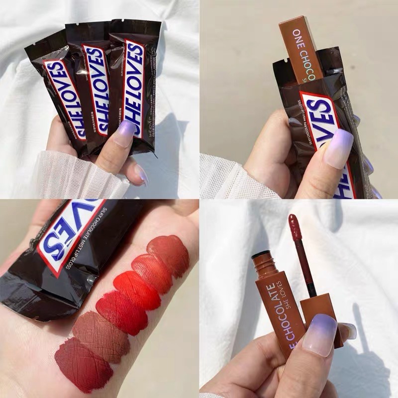 Son Kem Lì Silky Chocolate Mist Lip Gloss She Loves | BigBuy360 - bigbuy360.vn