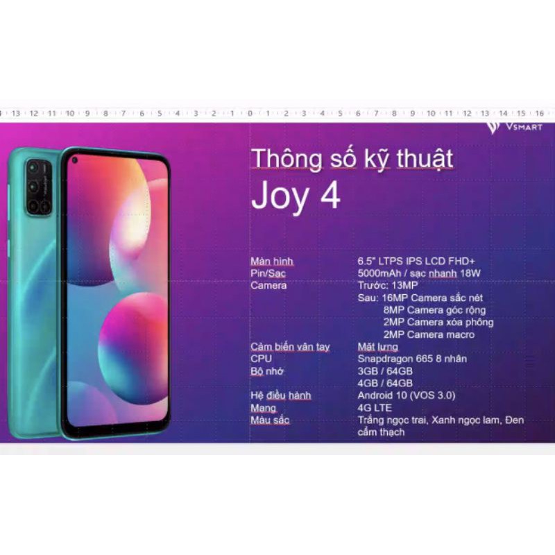 [ Nguyên seal] Điện thoại vsmart JOY 4 (ram 4GB/64GB)- Có sẵn | BigBuy360 - bigbuy360.vn