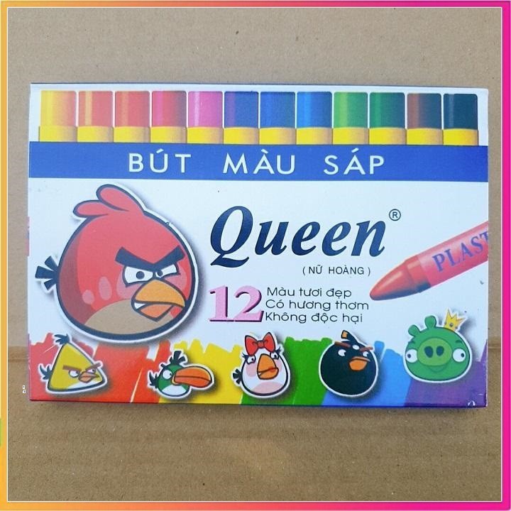 Sỉ- Sáp bút tô màu queen 12 màu