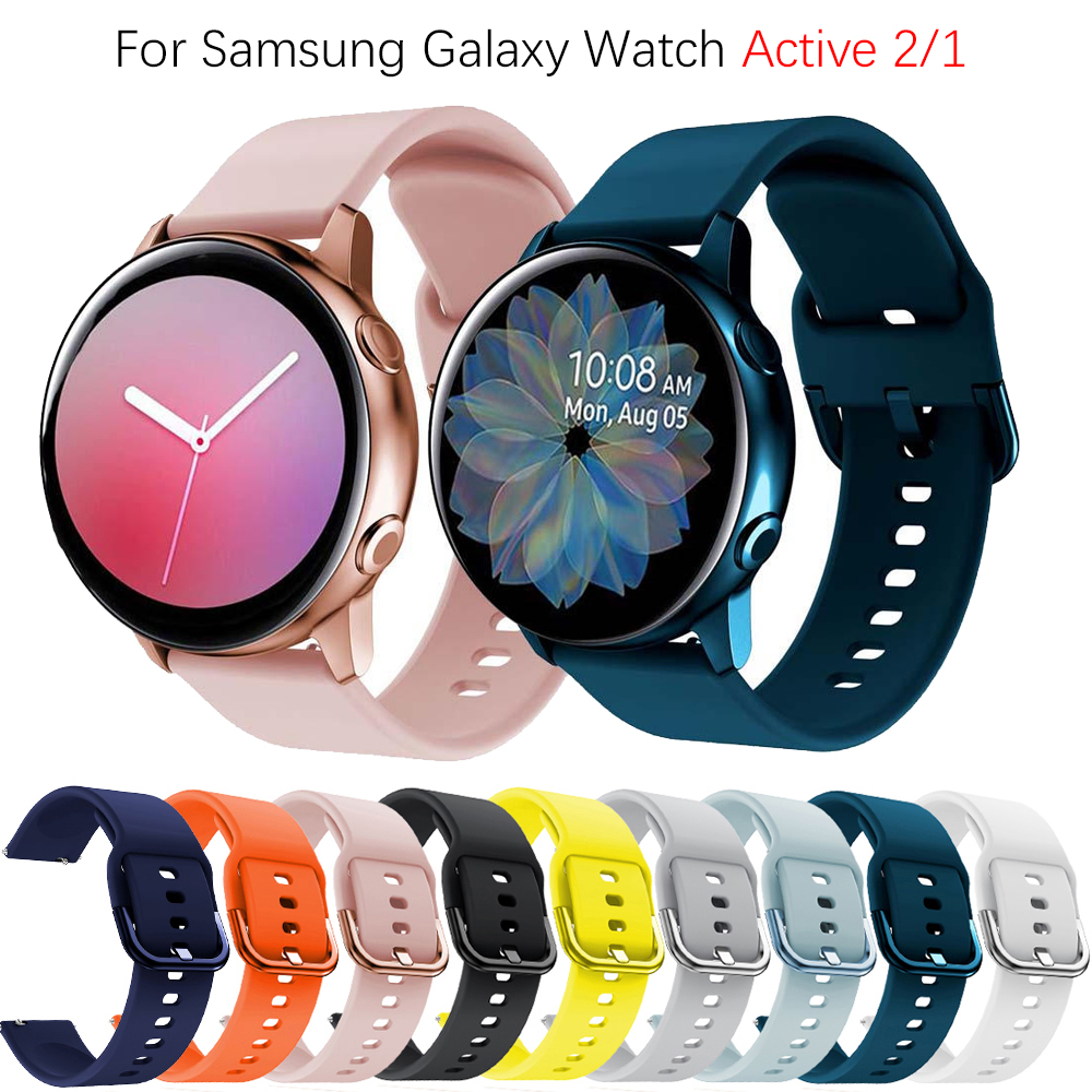 Silicone Dây Đeo Silicon 20mm Cho Đồng Hồ Thông Minh samsung galaxy active 2 / 1 40mm 44mm
