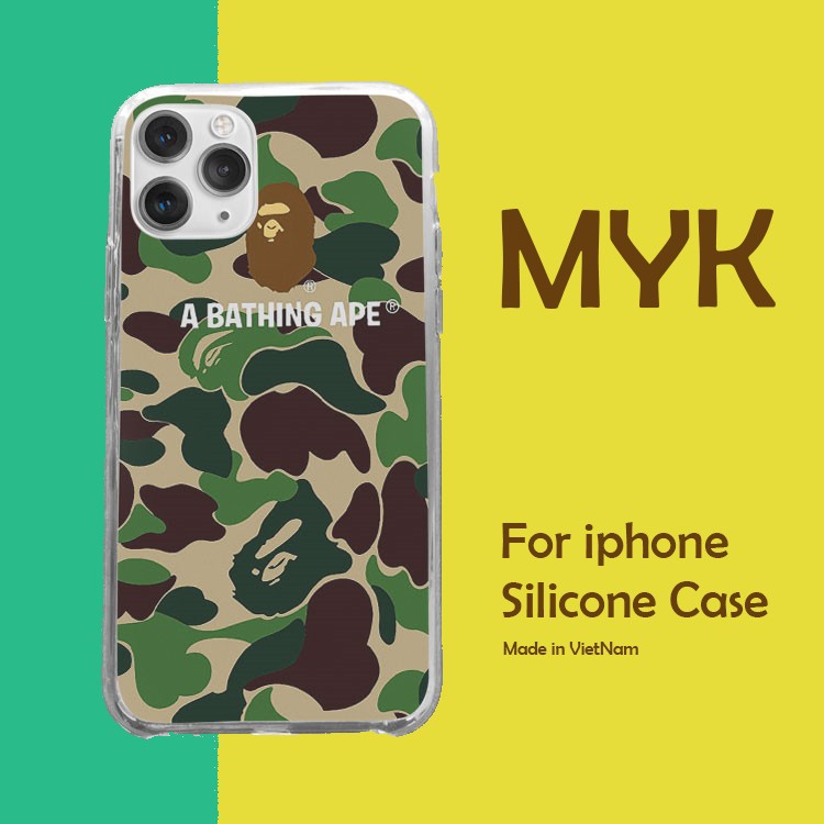 Ốp lưng A BATHING APE chất cho Iphone 5 6 7 8 Plus 11 12 Pro Max X Xr BAPPOD00189