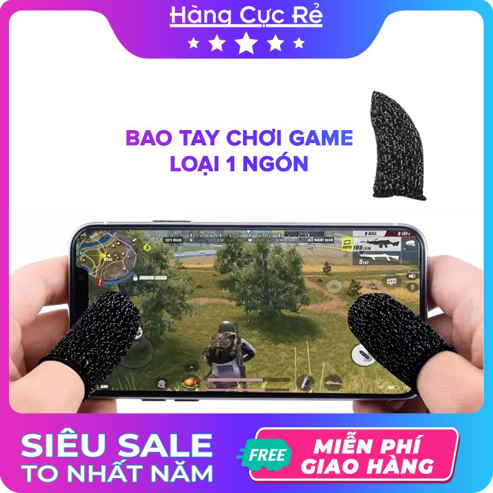 Găng tay chơi game - bao bọc ngón tay chơi game chống mồ hôi free fire pubg liên quân giá rẻ loại tốt