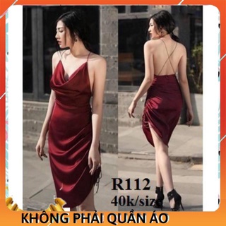 Rập giấy váy body 2 dây rút nhún bên sườn mã số R112