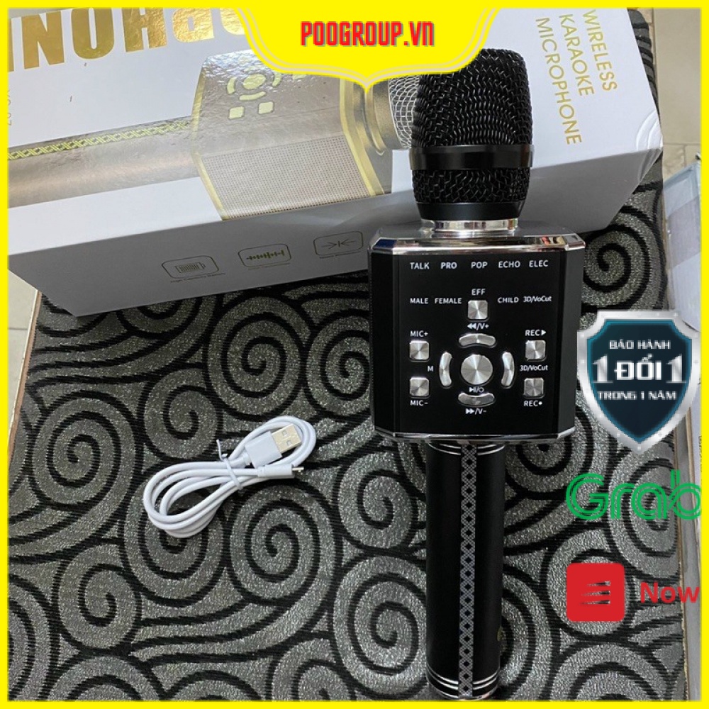 [Mã ELHACE giảm 4% đơn 300K] Micro YS-97 Mic Karaoke Bluetooth Tích Hợp Live Stream Sound Card 3 In 1 Siêu Xịn poogroup