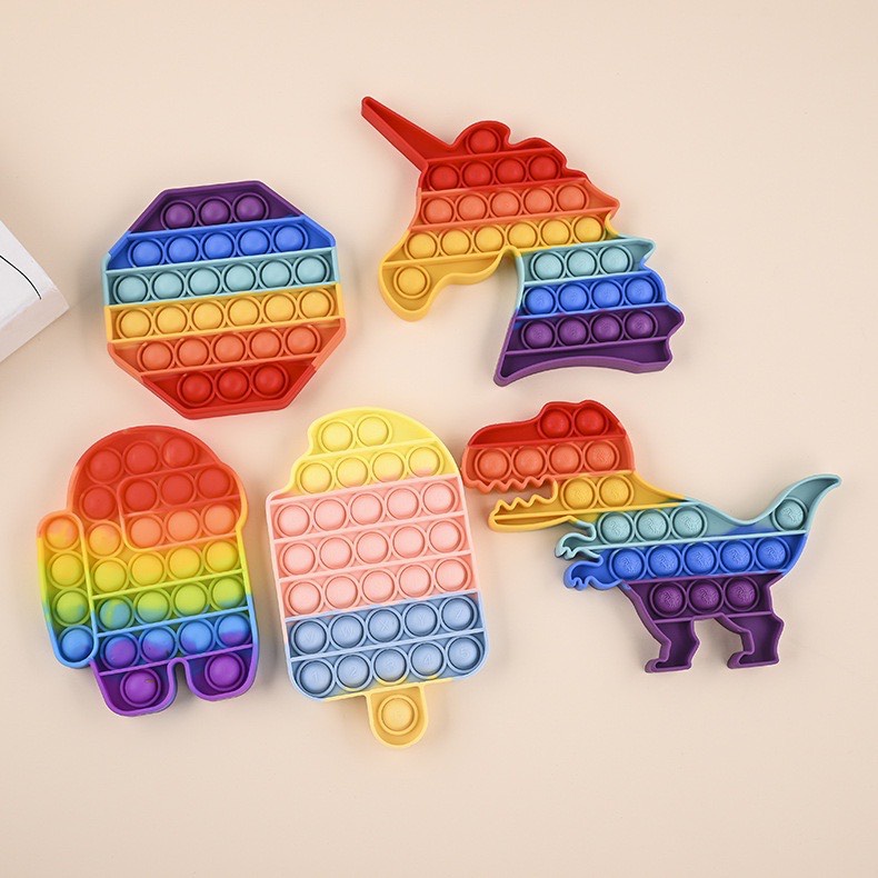 Đồ Chơi Pop it bóp bóp Bấm Nút Bóp Bóng - Pop It Fidget Toy, Giảm Stress, Bằng Silicon An Toàn Cho Trẻ Em