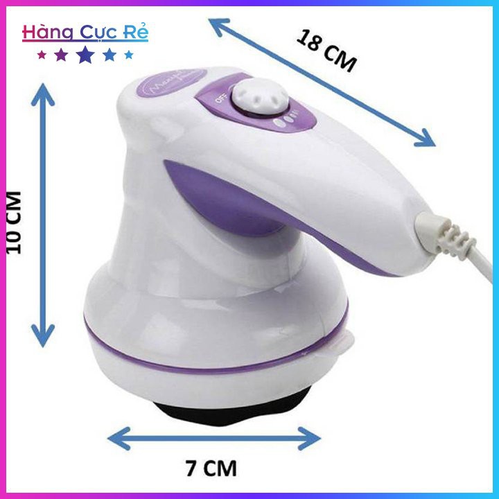 Máy massage toàn thân cầm tay 3 đầu Manipol - Matxa bụng, cổ, vai, gáy giảm stress nhanh chóng  - Shop Hàng Cực Rẻ