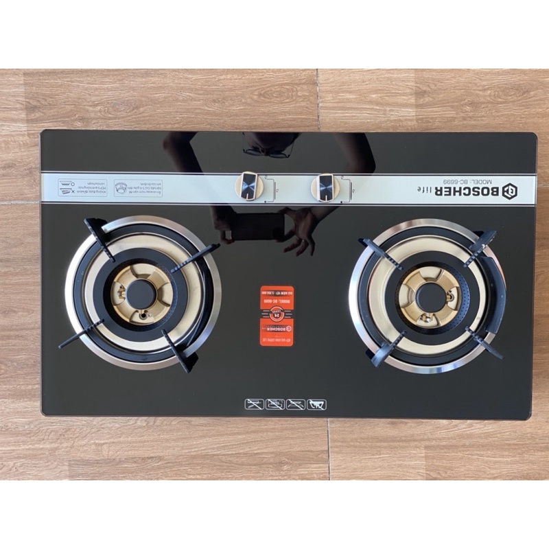 Bếp Gas Âm Cơ Boscherlife 6699 Bảo Hành 2 Năm
