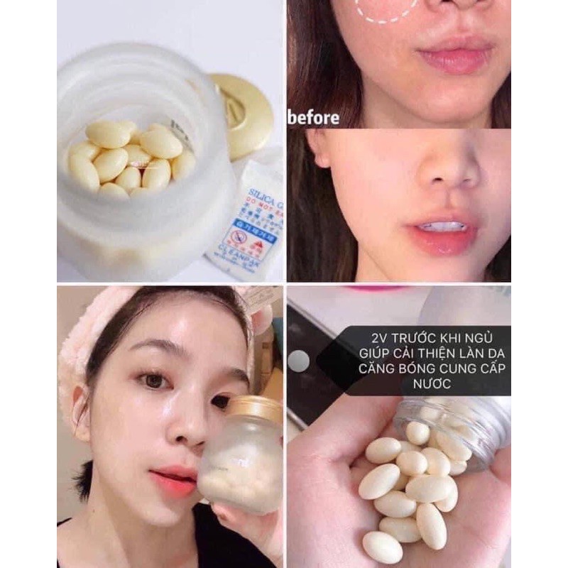 Viên uống cấp nước collagen Aqua Rich 56 viên