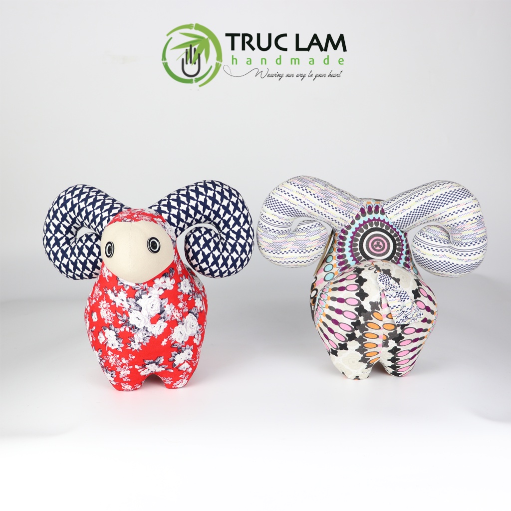 Đồ Chơi Cho Bé Thú Nhồi Bông Hình Chú Dê Mông Cong Bông Gòn Cao Cấp – Trúc Lâm Handmade