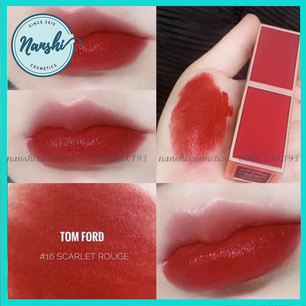 [CHÍNH HÃNG] VỎ ĐỎ - Son Tomford 16 Scartlet Rouge - TF16 ĐỎ CỔ ĐIỂN - TOM FORD