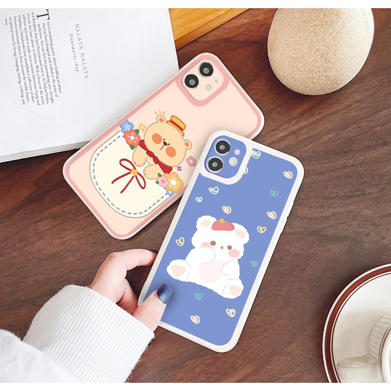 ỐP LƯNG IPHONE Bear xinh xắn ốp iphone 12 pro/13pro/13promax/7/7+/8/8+/X/XS/XSM/11/11PMROMAX tr1167