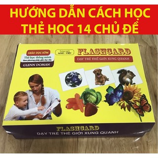 Bộ thẻ học thông minh Flash card 14 chủ đề 280 thẻ mẫu mới 2018