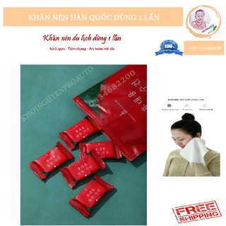 Khăn nén rửa mặt hình viên kẹo Hàn Quốc✴️FREESHIP✴️Khăn nén bông tự nhiên an toàn với da