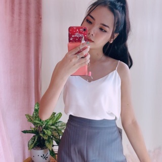 (Hình thật) Áo Lụa Nữ 2 dây - Áo dây may chuẩn