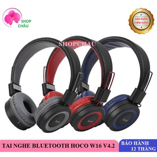 Tai nghe headphones bluetooth hoco w16 v4.2 chính hãng i tai nghe chụp tai i nguyên seal