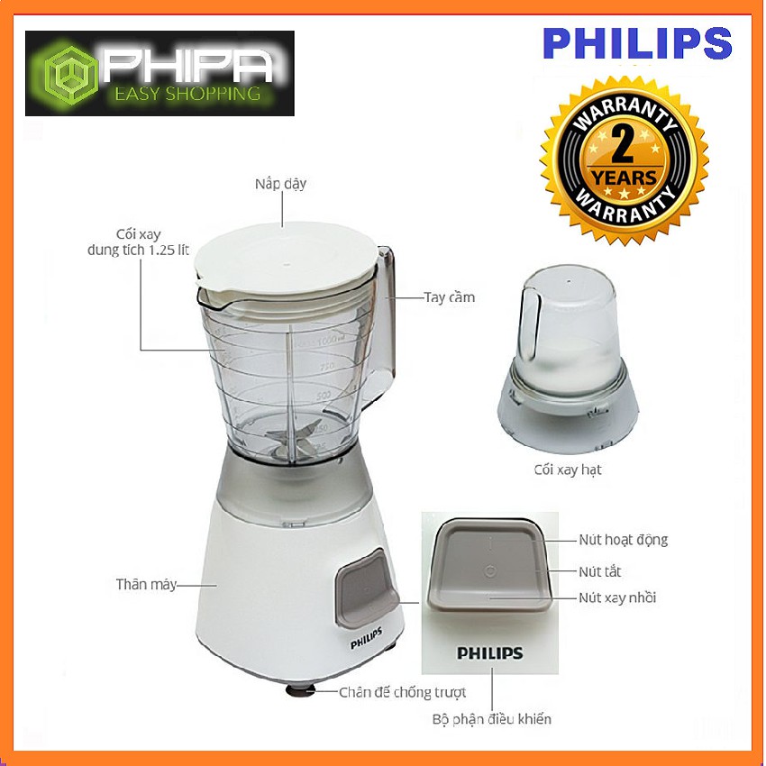 Máy xay sinh tố Philips HR2056