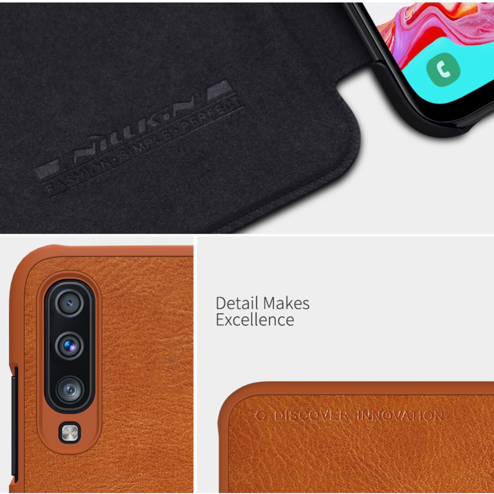 Bao Da Da Bò Cho Samsung Galaxy A70 hiệu Nillkin Qin Có Ngăn Đựng Thẻ - Hàng Chính Hãng | BigBuy360 - bigbuy360.vn