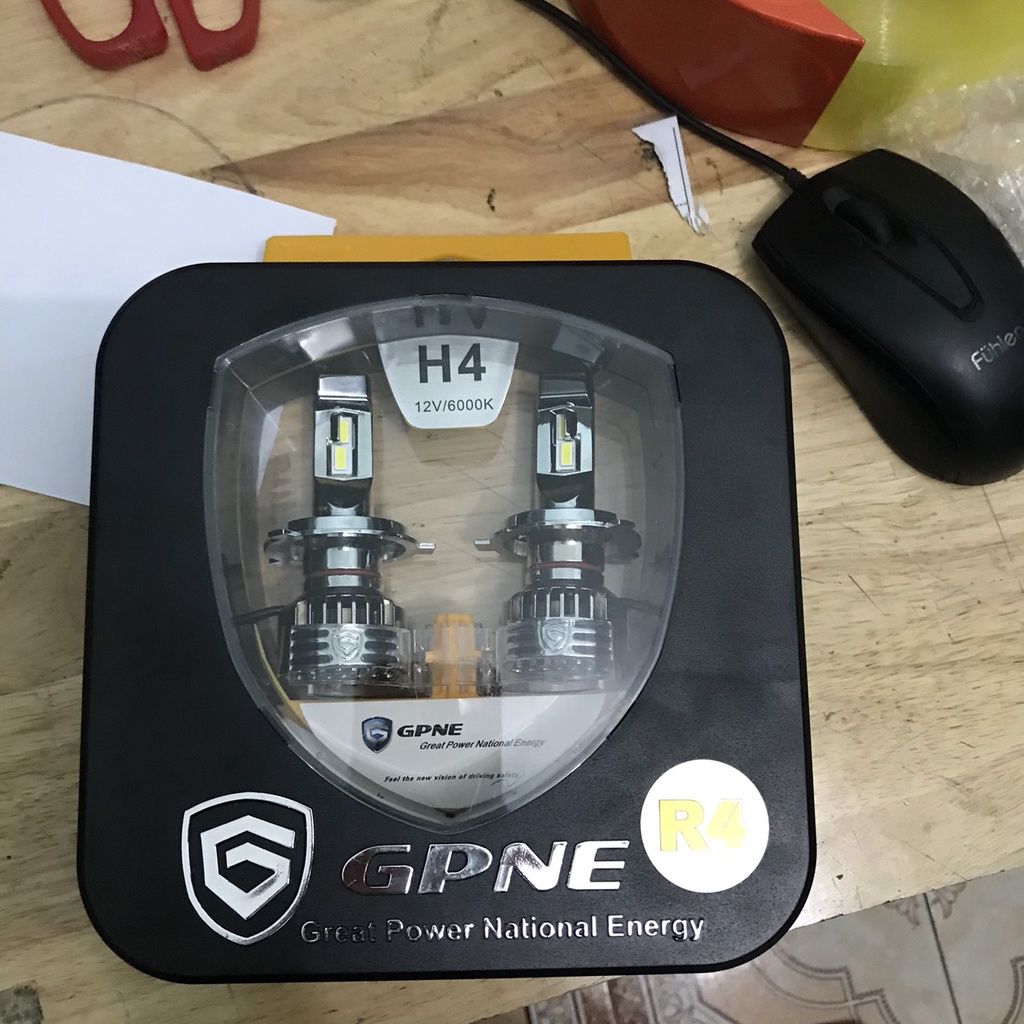 Đèn led GPNE R4 công suất 55W , chân H4 có canbus