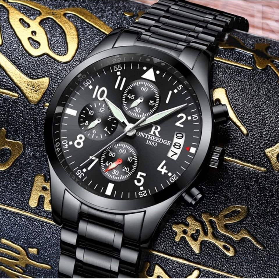 ĐỒNG HỒ NAM CHÍNH HÃNG R-ONTHEEDGE DÂY KIM LOẠI CAO CẤP CHỐNG GỈ CHẠY FULL 6 KIM + LỊCH NGÀY ĐẸP GIÁ RẺ | BigBuy360 - bigbuy360.vn