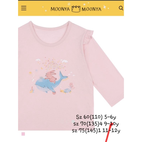 [60,70,75] 110,135,145 Bộ lửng cotton xuất Hàn dư xịn cho bé gái lớn siêu xinh của Moonya