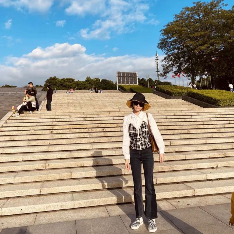 Áo Sơ Mi Mix Dạ 2 Dây Phong Cách Retro Cùng Đai Eo Kèm Ảnh Thật Khách Mặc