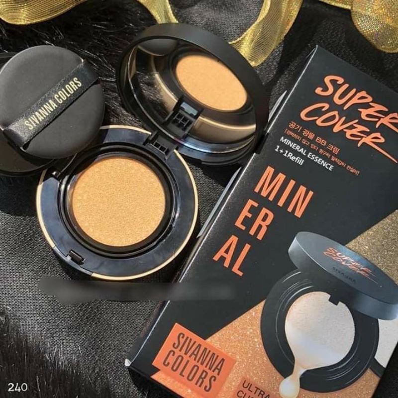 ✨PHẤN NƯỚC CUSHION SIVANNA COLORS SUPER COVER KÈM LÕI REFILL THÁI LAN✨