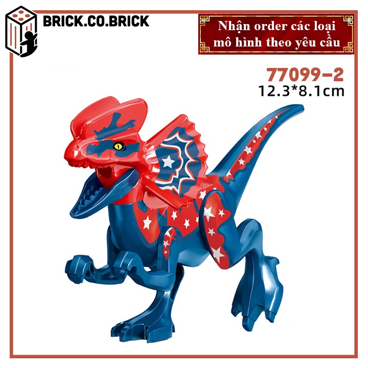 Đồ Chơi Lắp Ráp Khủng Long Mô Hình Dinosaur Jurrasic World  Thế Giới Khủng Long 77099-2