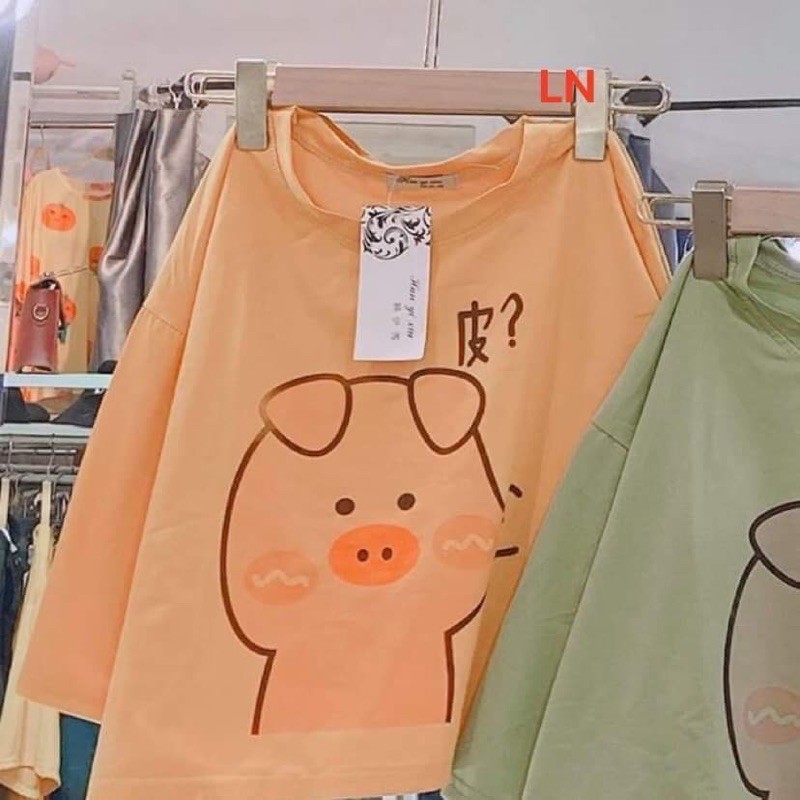 áo thun croptop lợn bị bẹo má Ln | BigBuy360 - bigbuy360.vn