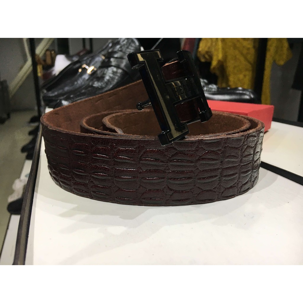 Dây lưng da mặt chữ H cao cấp