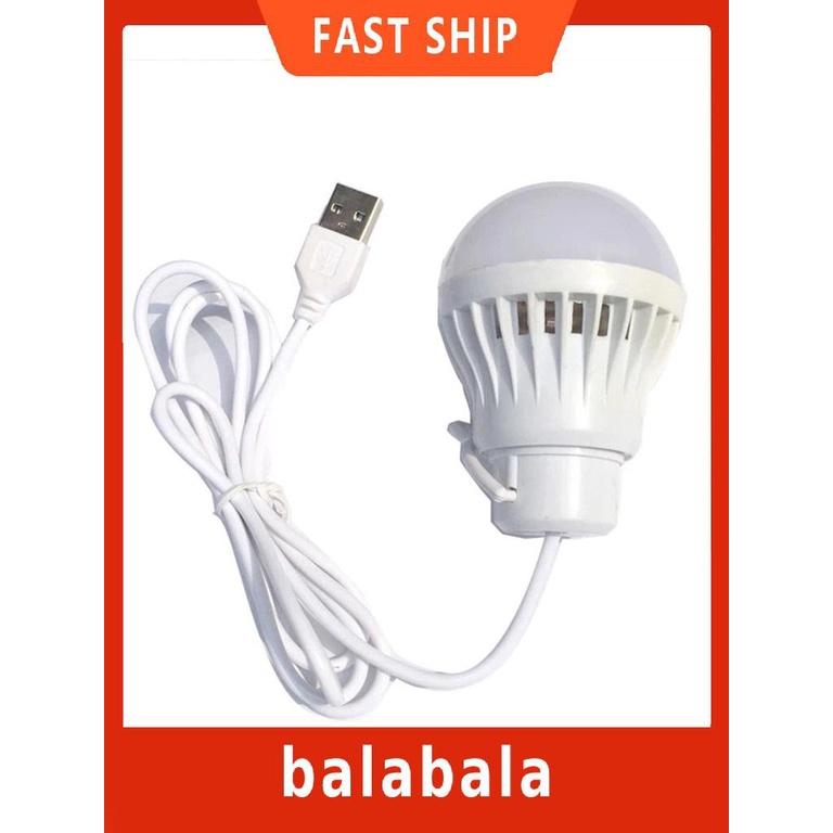 Bóng đèn LED 1.2m sạc cổng USB tiện dụng cho cắm trại/leo núi