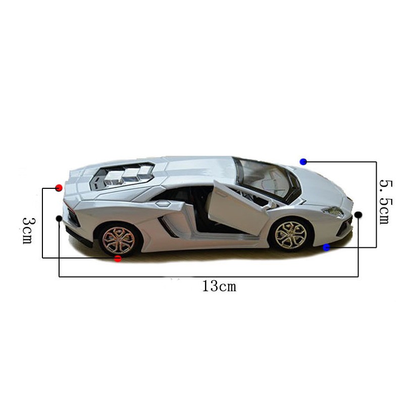 Mô hình ô tô siêu xe bằng kim loại