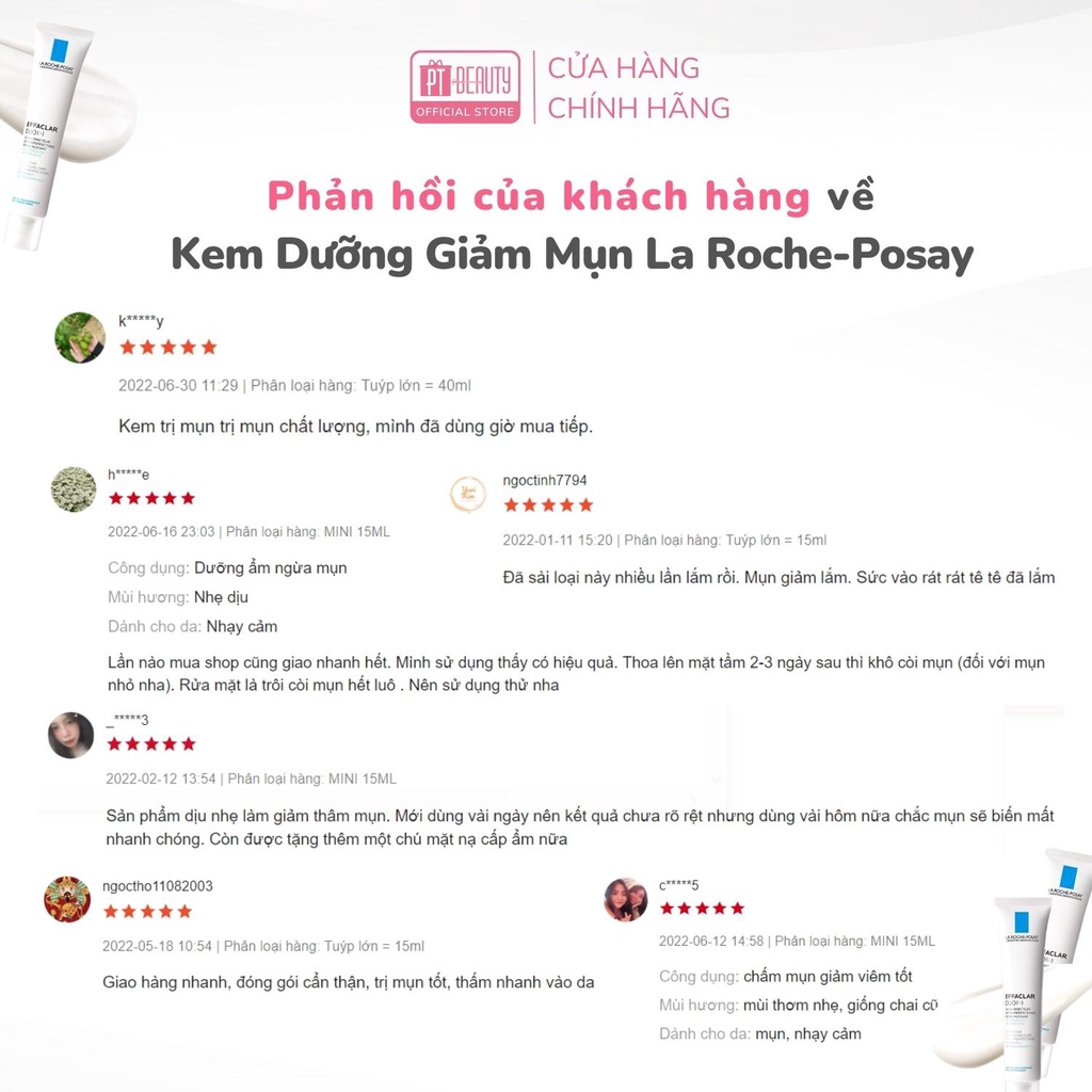 Kem dưỡng La Roche-Posay Effaclar Duo+ Corrective Unclogging Care Antiimperfection Anti-marks Anti-Reoccurence 40ml