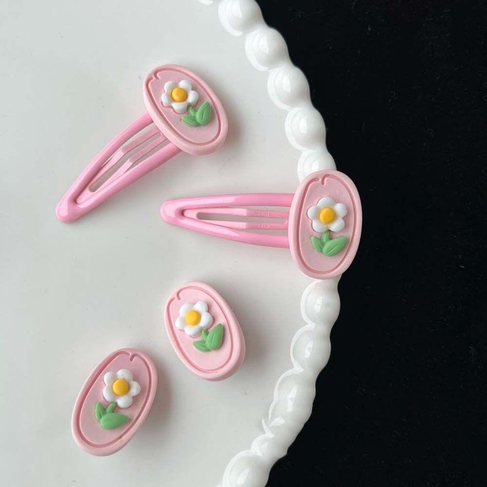 Kẹp Tóc Hình Hoa Tulip Màu Hồng Dễ Thương VANES1